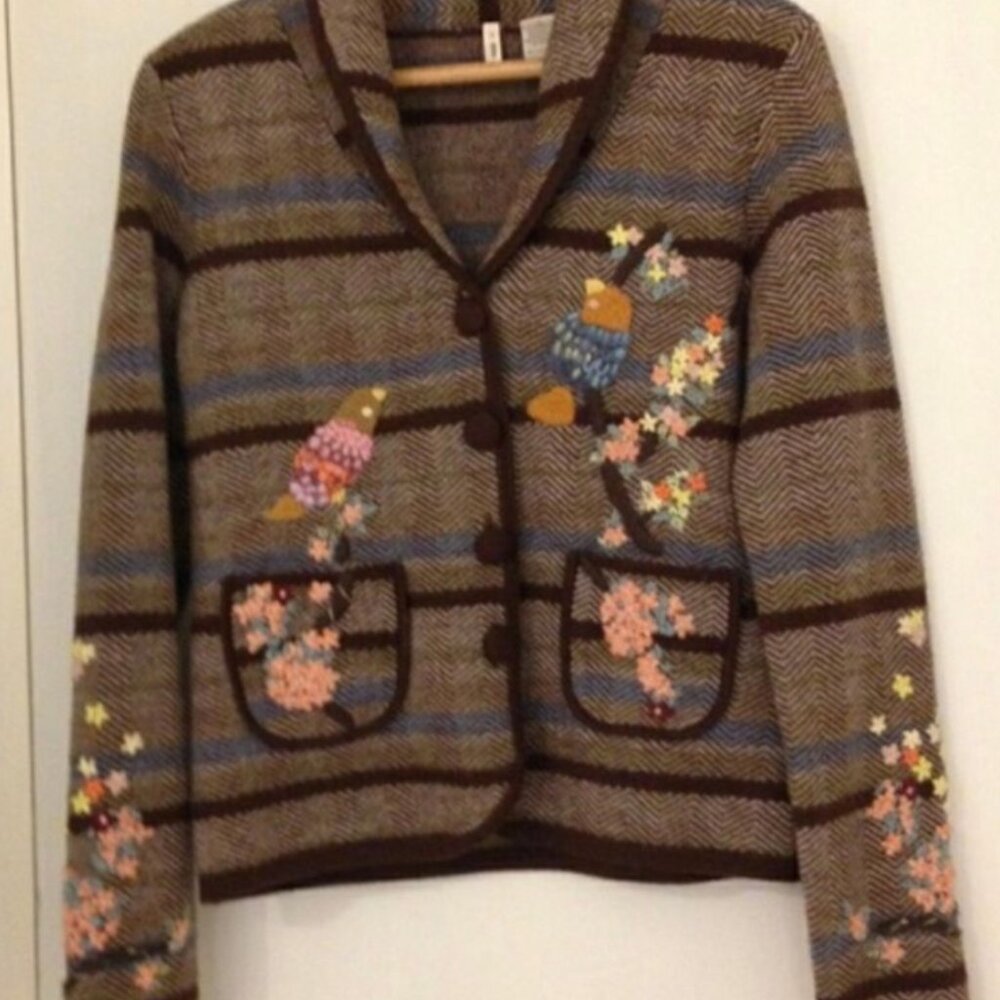 Moth Merino Wool Jacket/ Sweater Size M